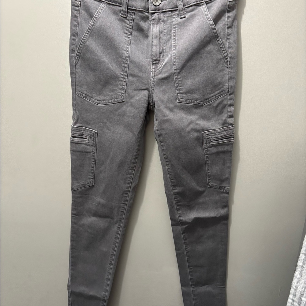 American Eagle Outfitters Men's Charcoal Cargo Pants
